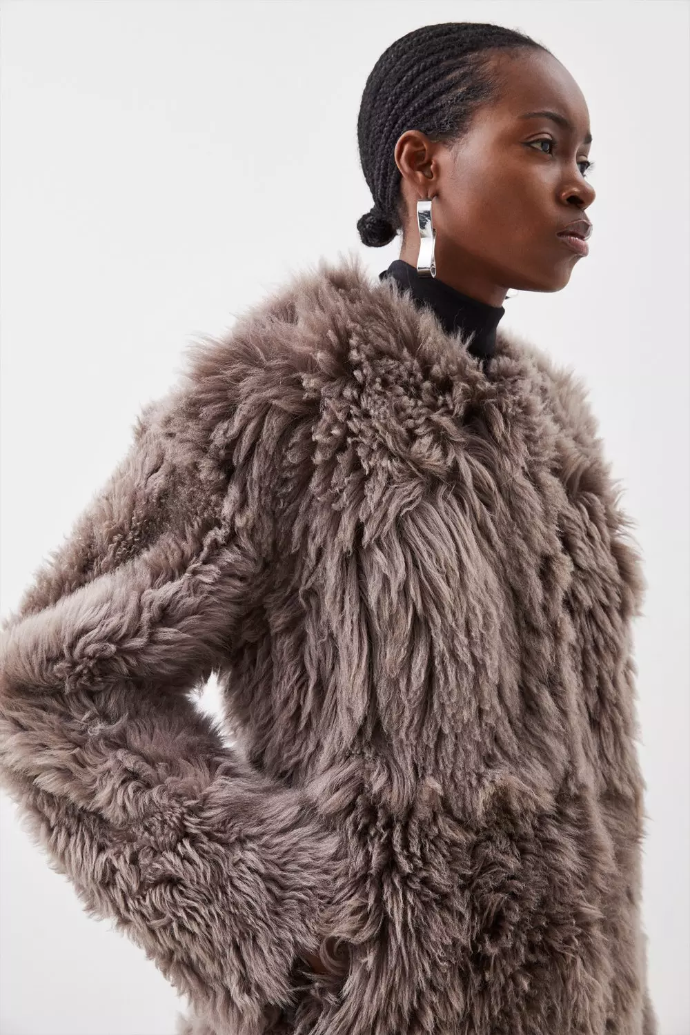 Karen millen faux fur coat tk maxx sale